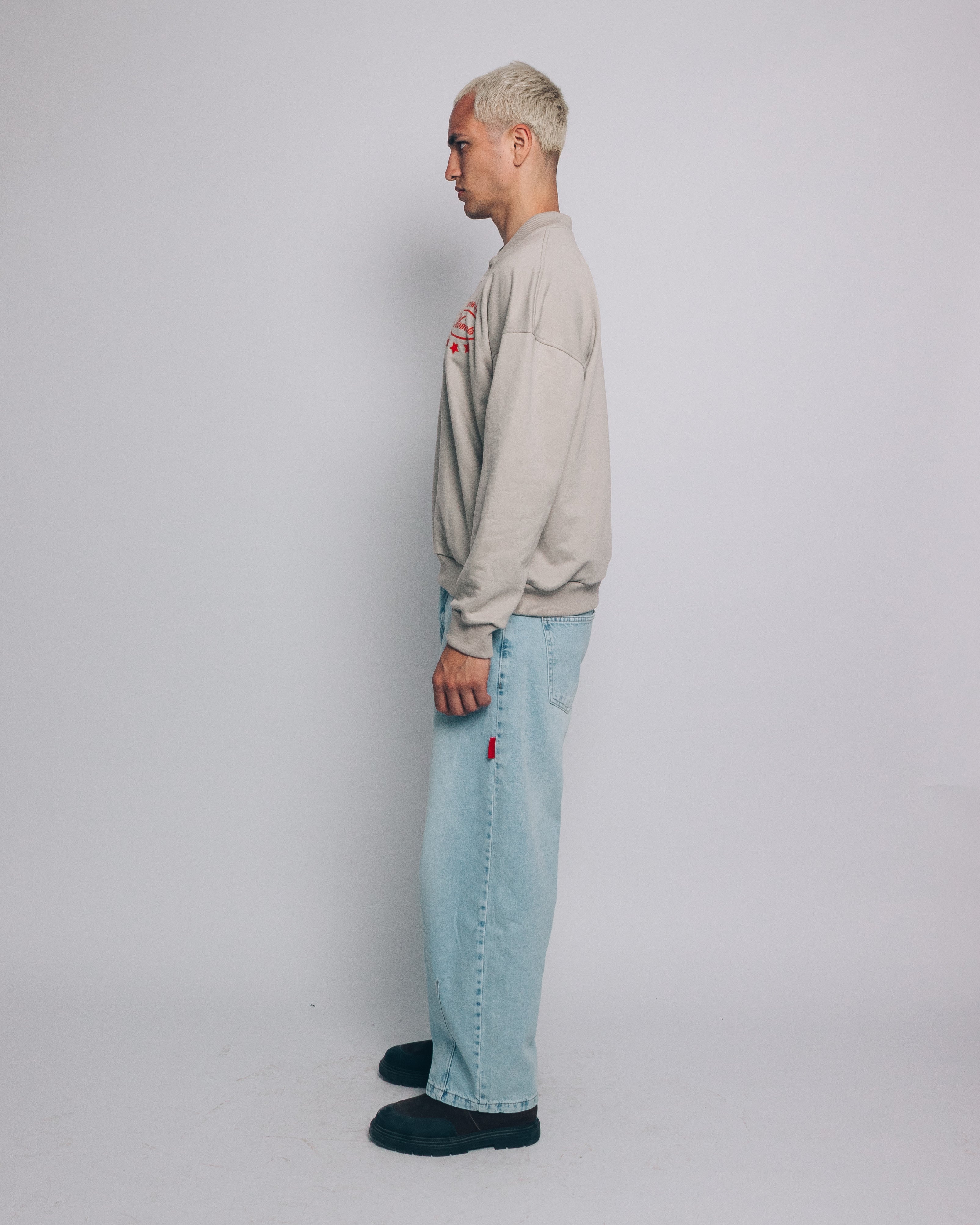 Motor Oil Gray Pullover