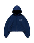 Ocean Blue Zipper Hoodie