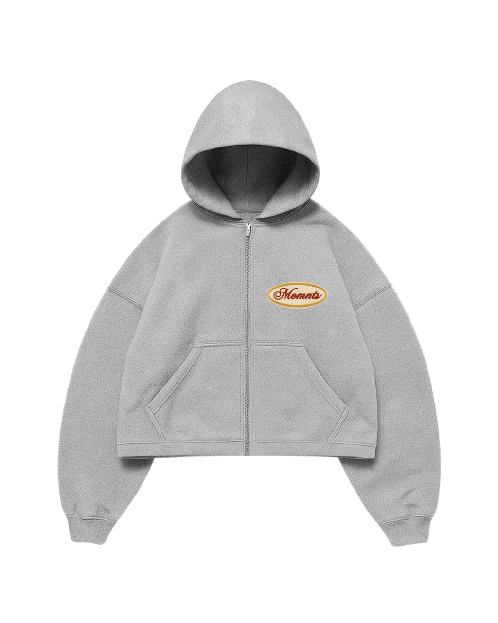 Gray Zipper Hoodie