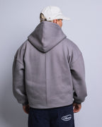 Gray Zipper Hoodie
