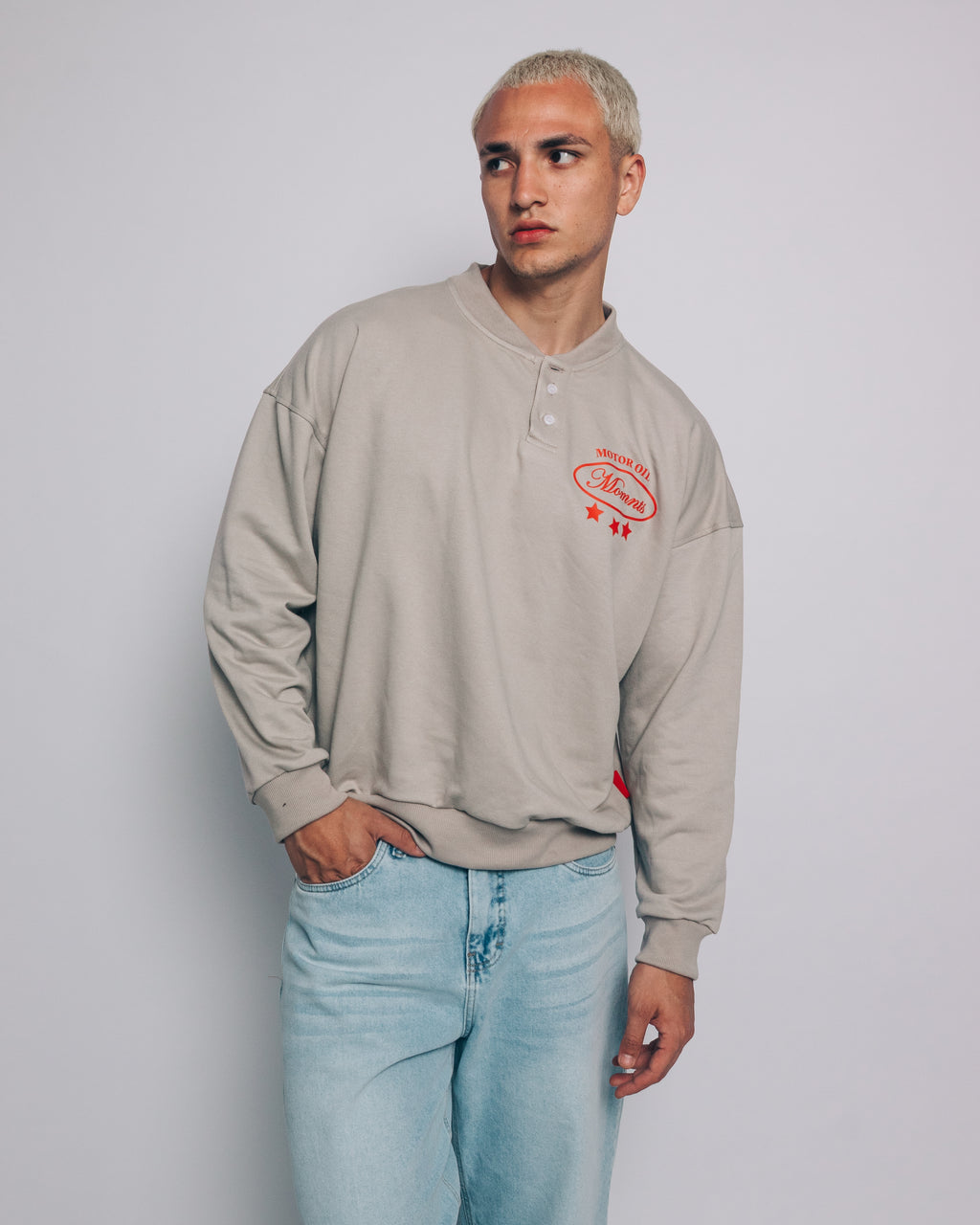 Motor Oil Gray Pullover