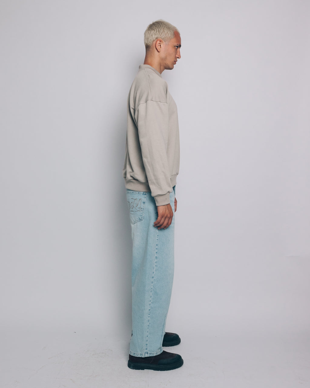Motor Oil Gray Pullover