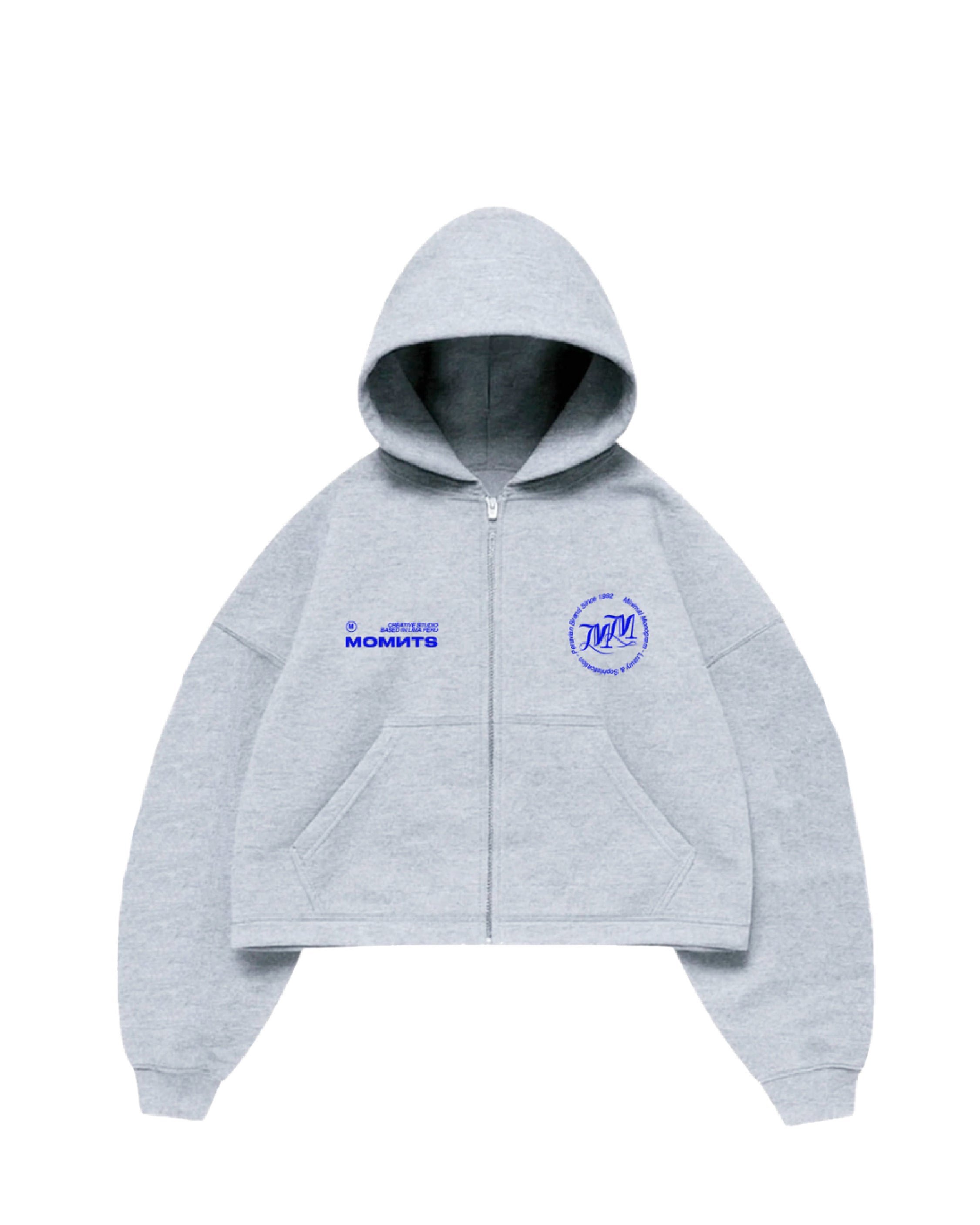 Daily Structure Melange Zip Hoodie