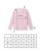 Soft Stripe Long Sleeve / Rose