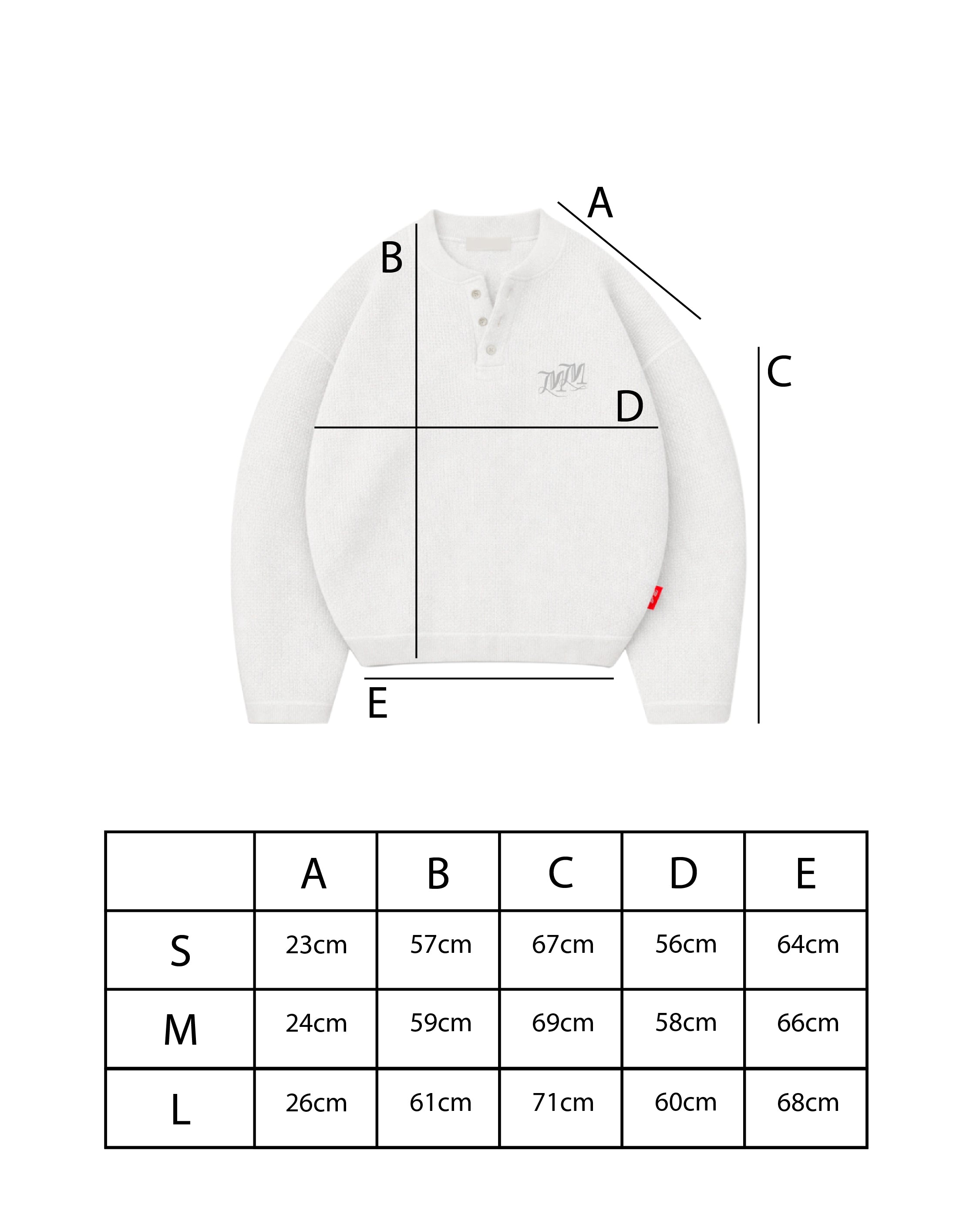 White Core Henley