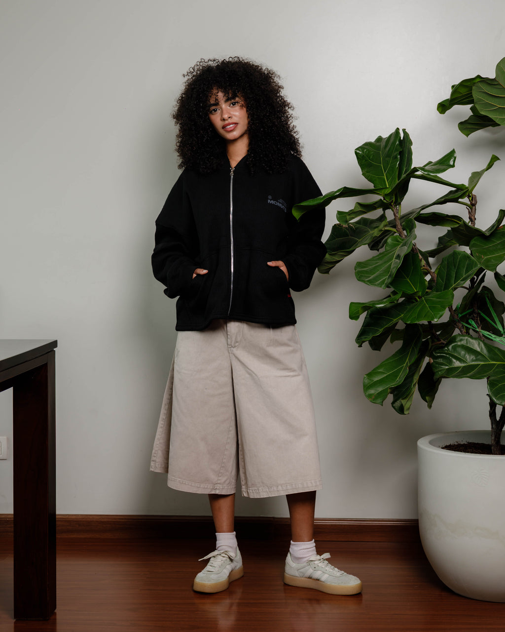 Structured Waffle Hoodie