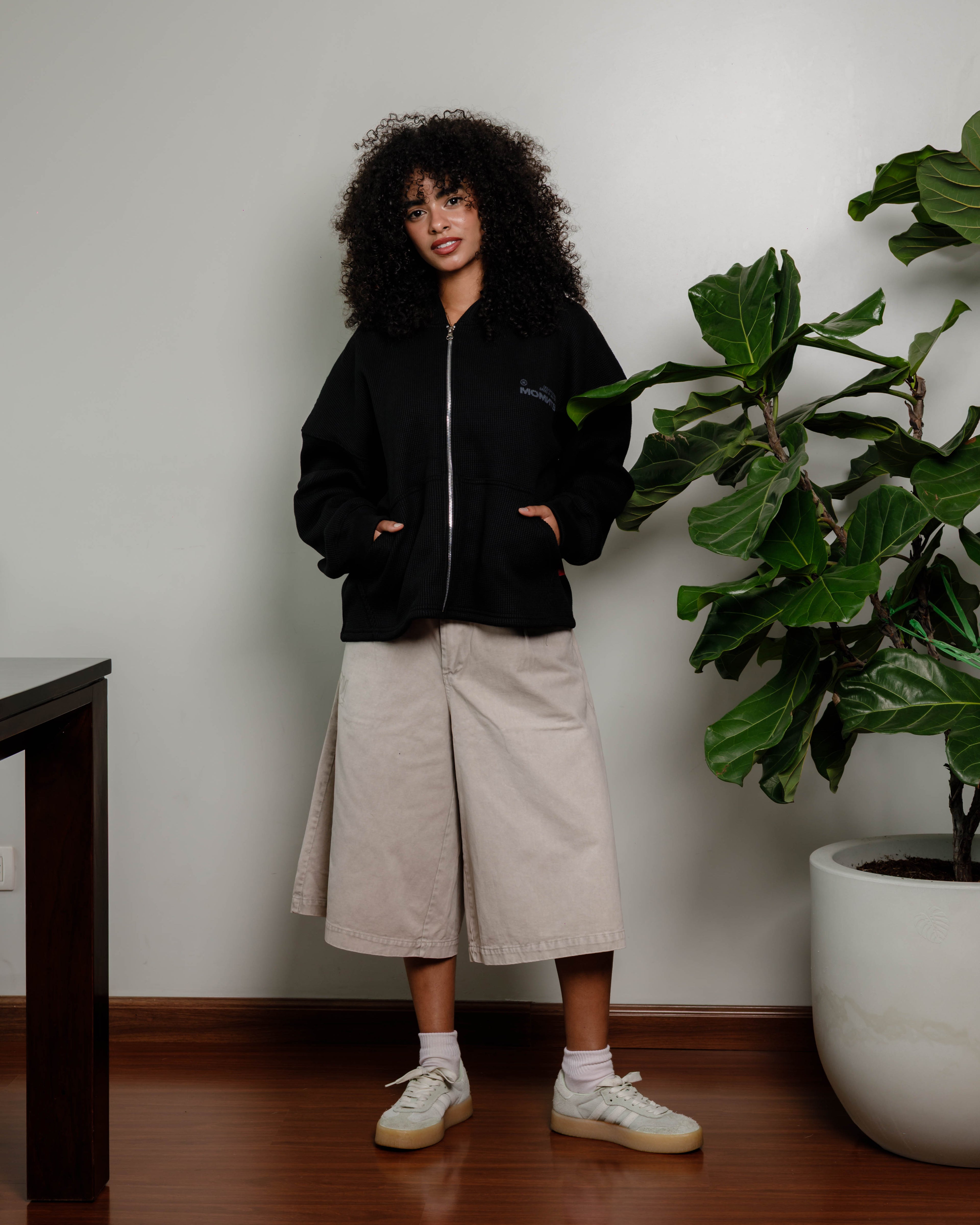 Structured Waffle Hoodie