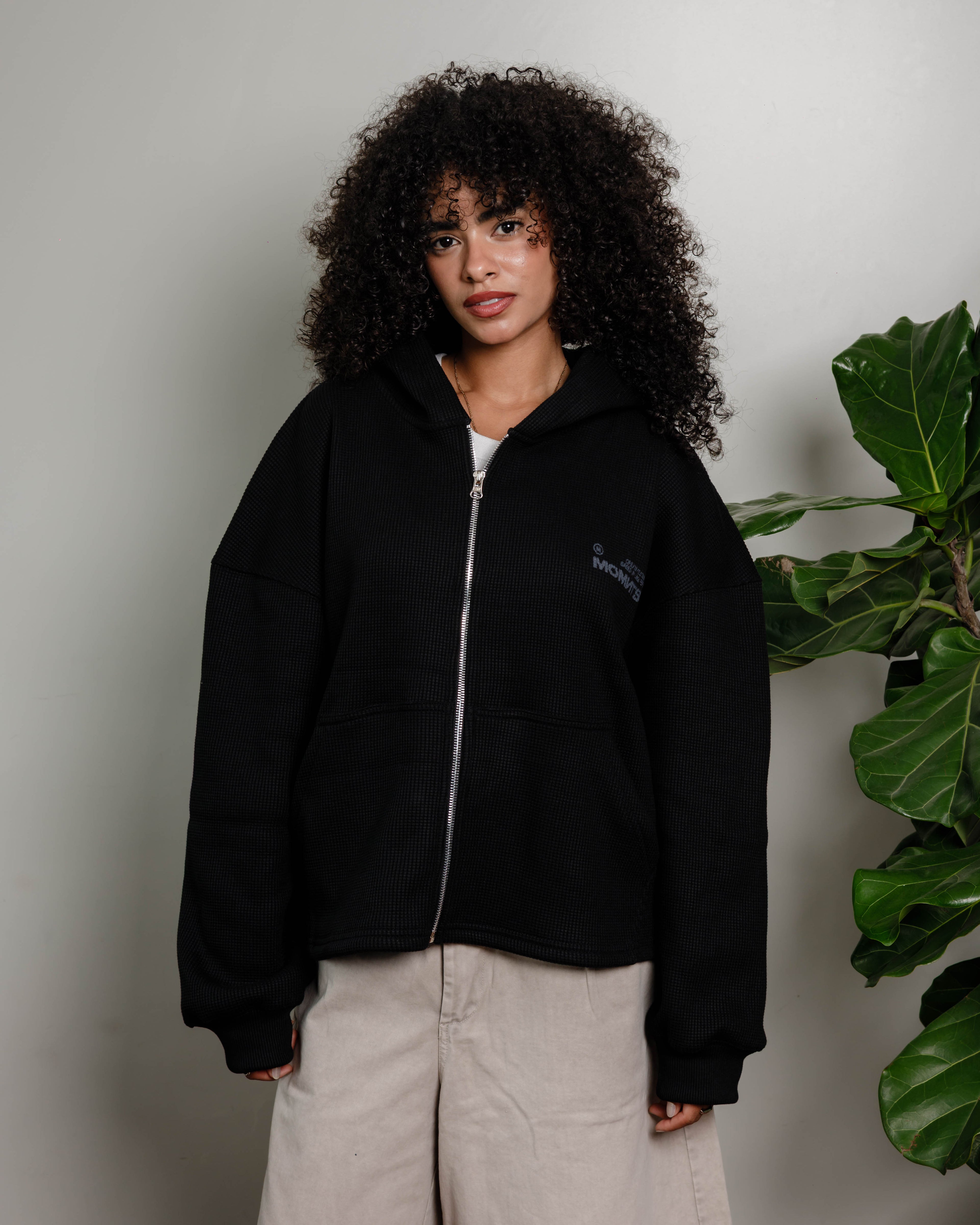 Structured Waffle Hoodie