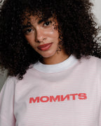 Soft Stripe Long Sleeve / Rose