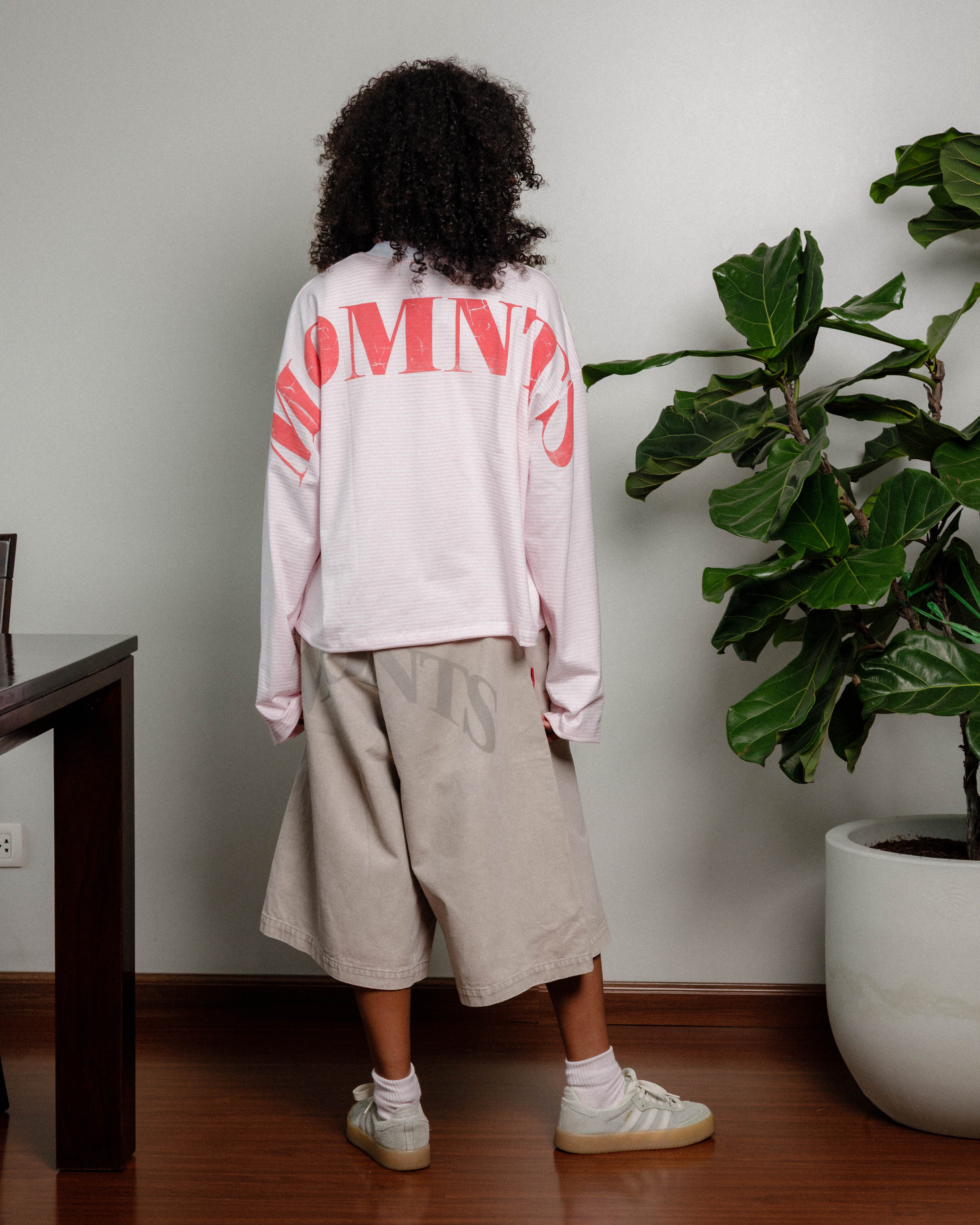 Soft Stripe Long Sleeve / Rose