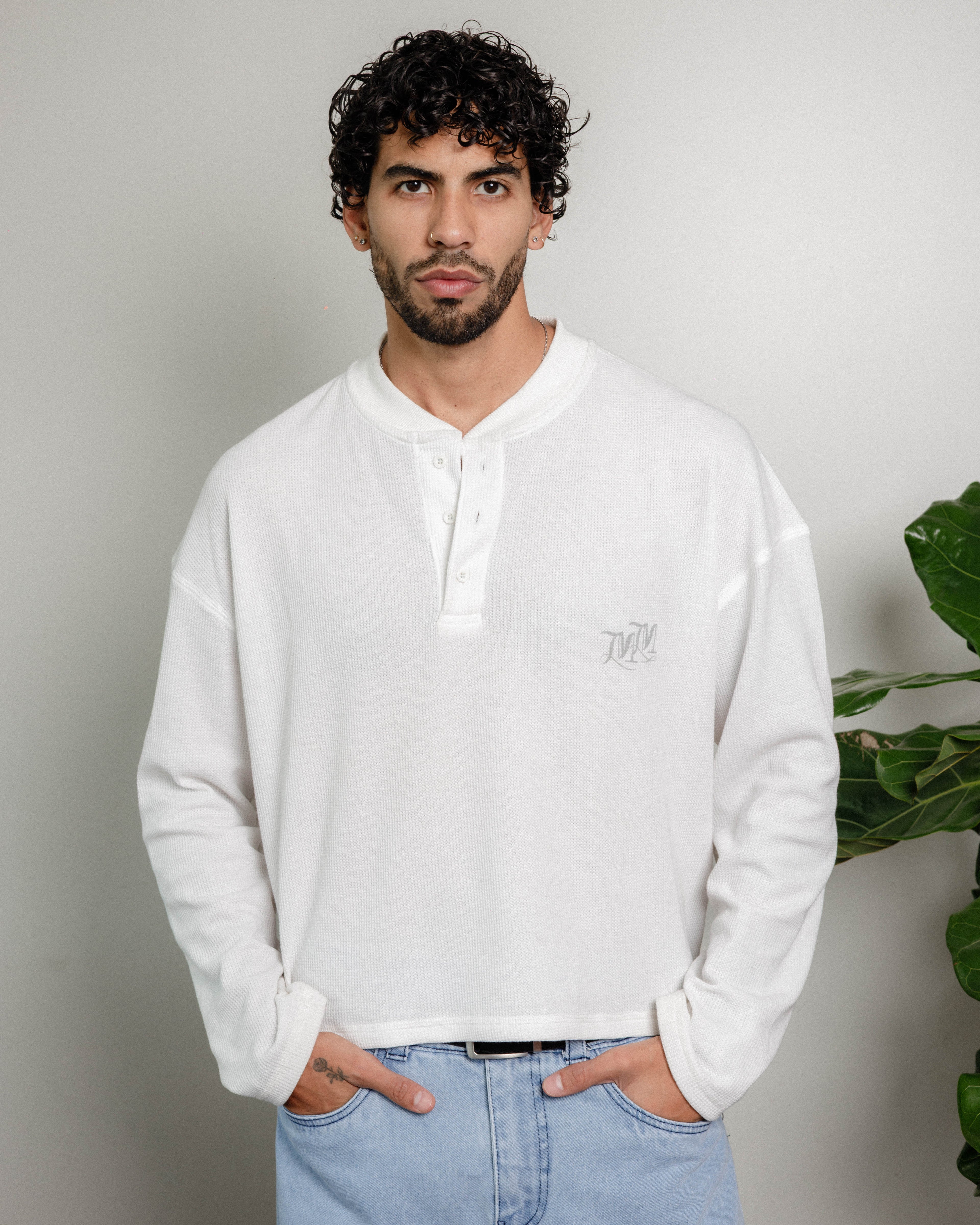 White Core Henley