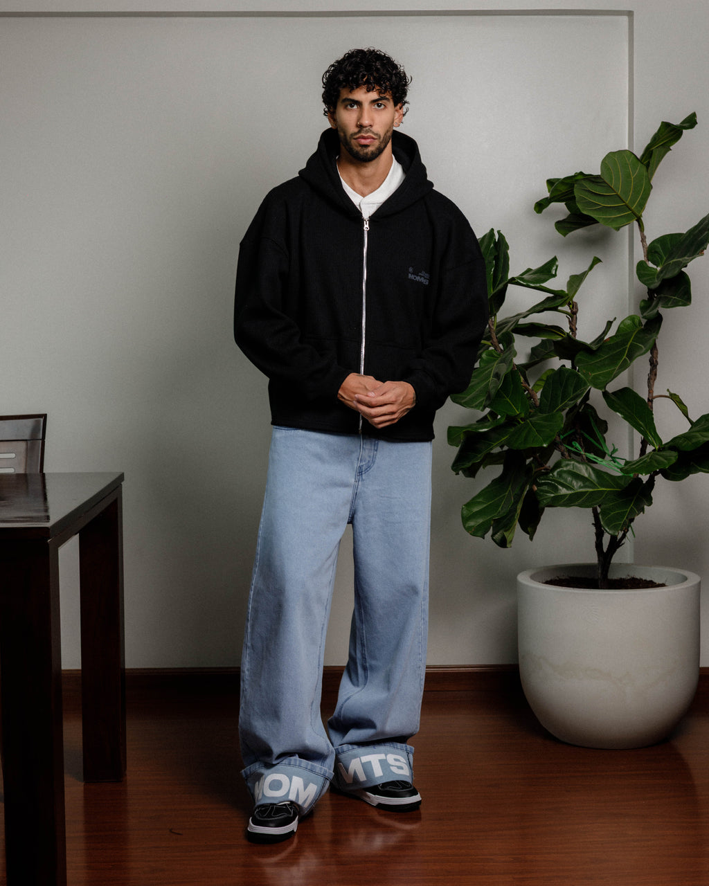 Structured Waffle Hoodie