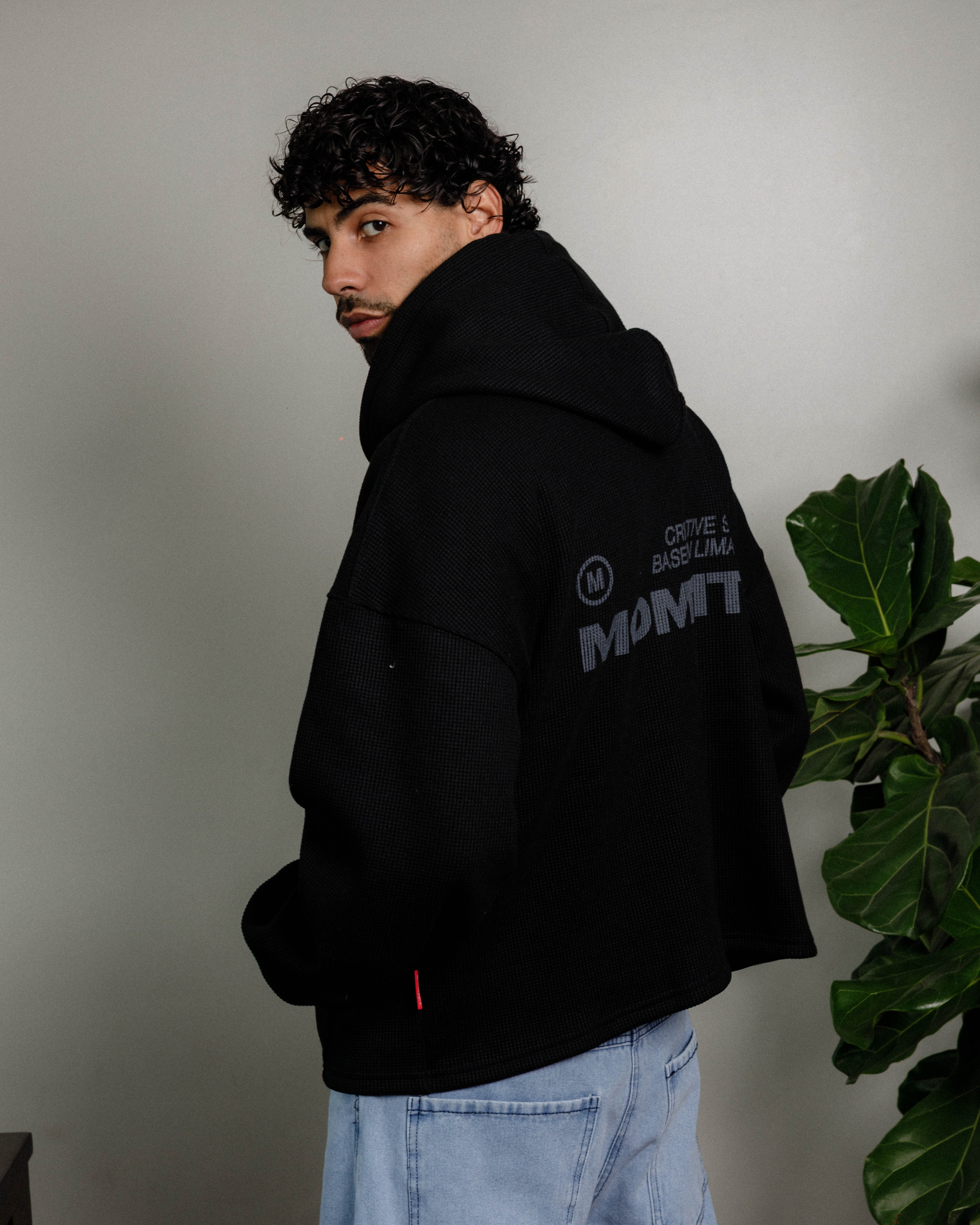 Structured Waffle Hoodie