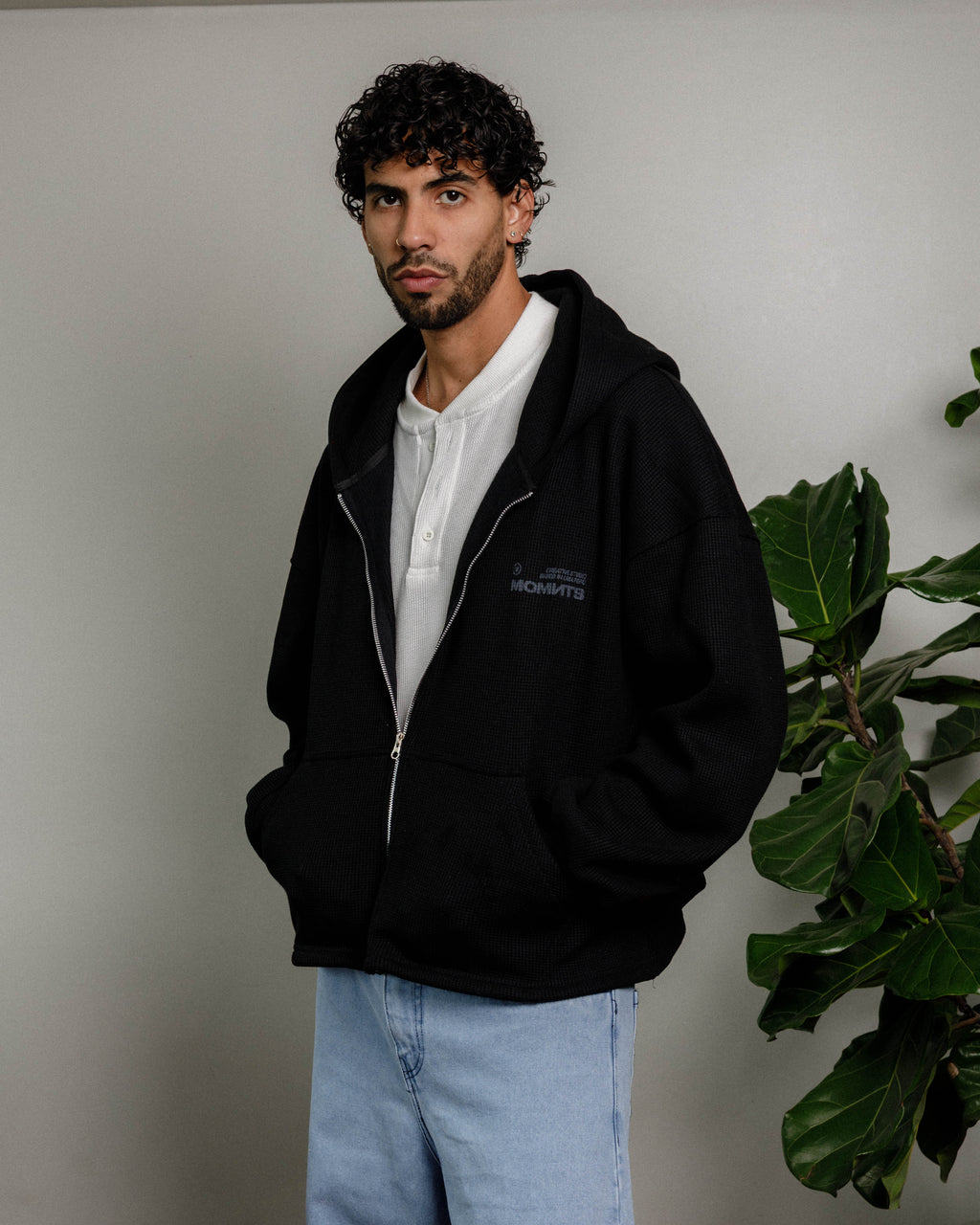 Structured Waffle Hoodie