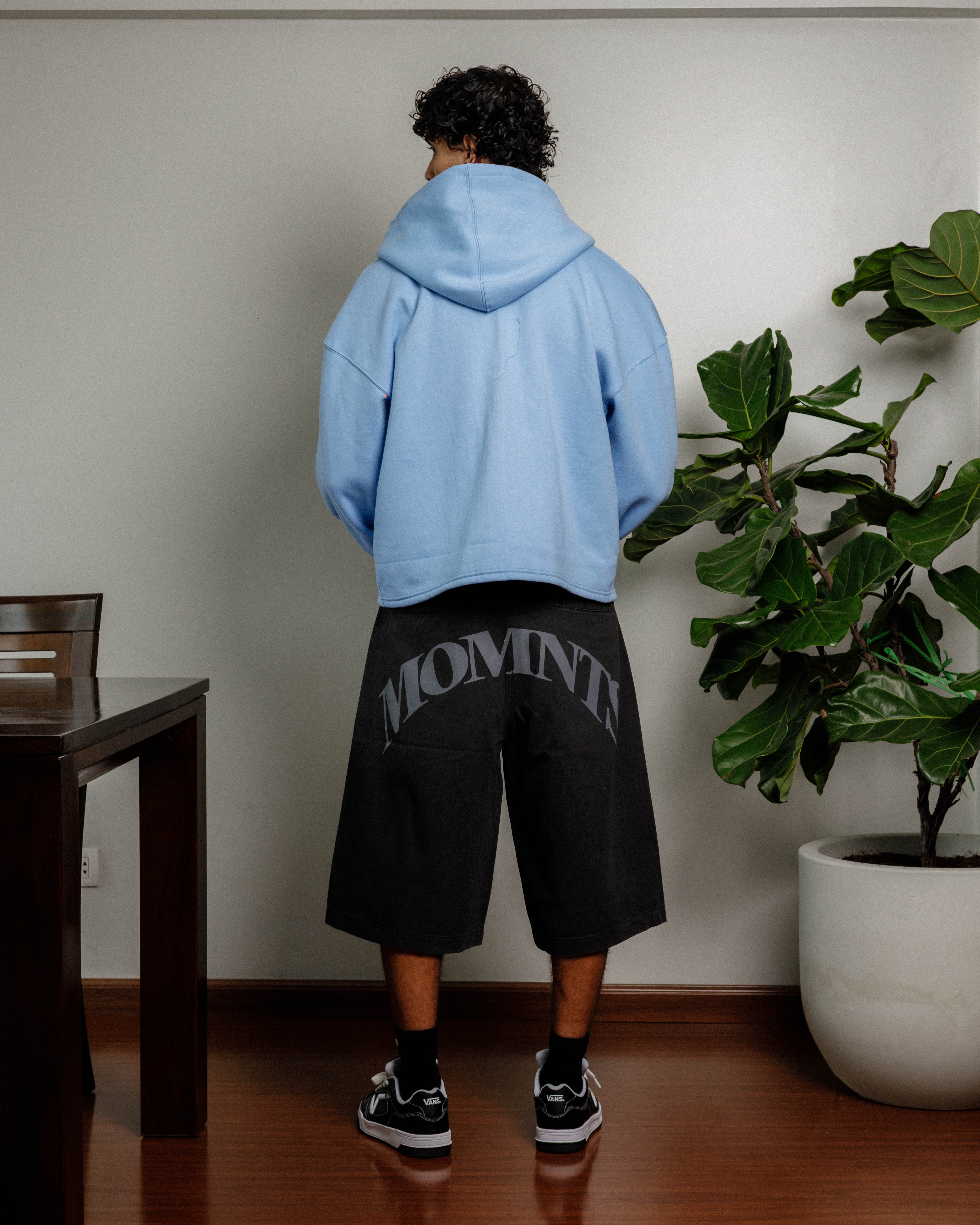 Daily Structure Sky Blue Zip Hoodie