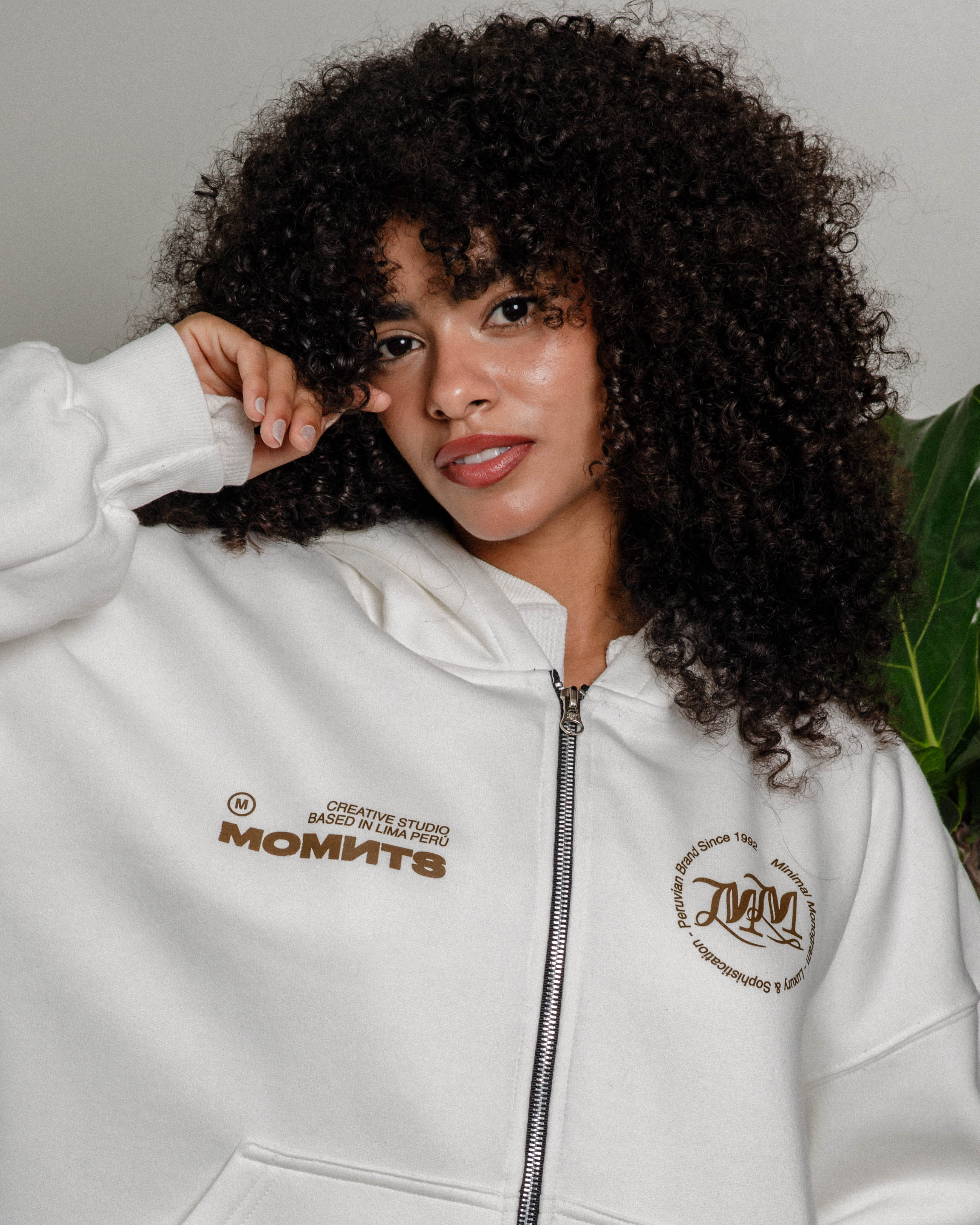 Daily Structure Bone Zip Hoodie