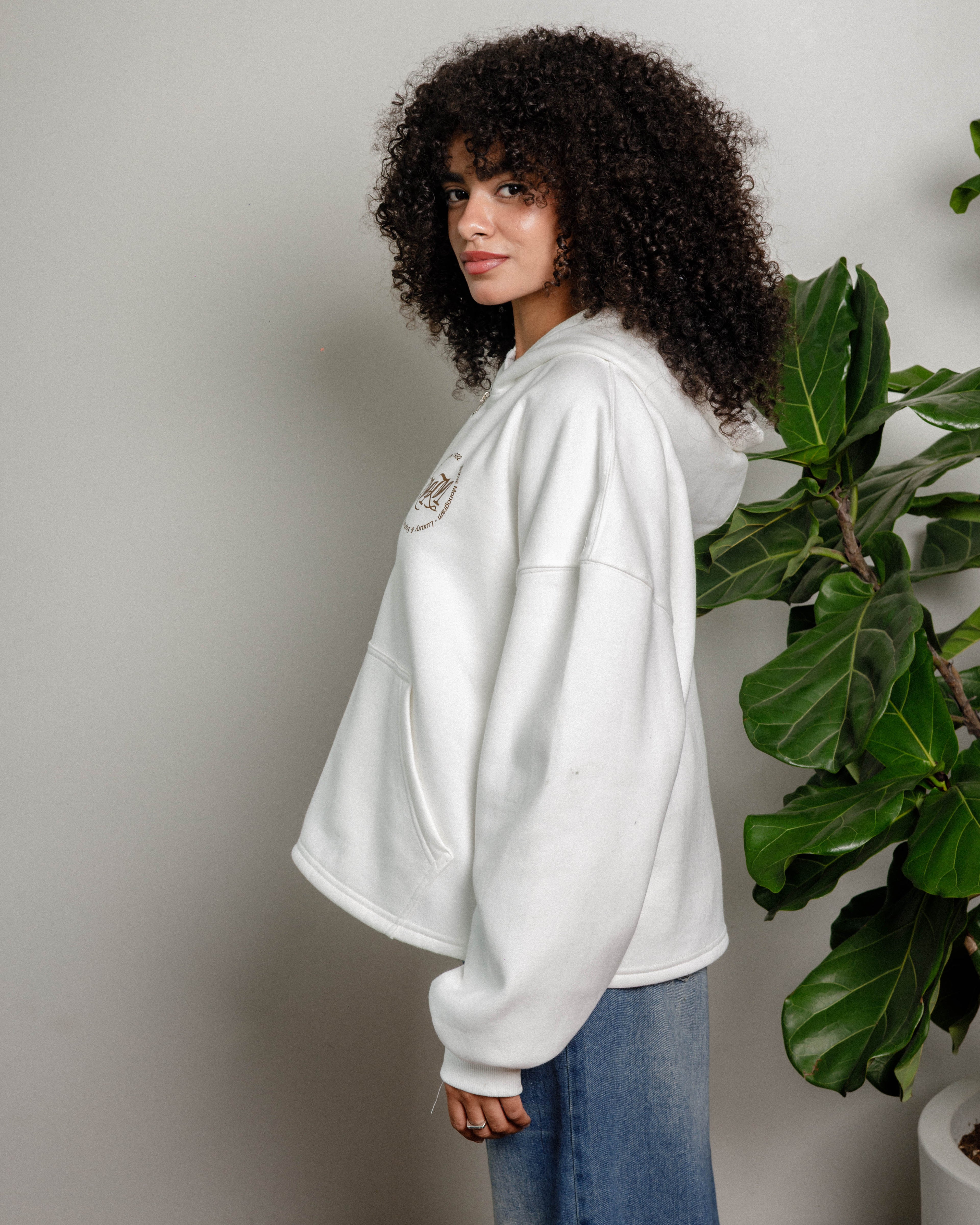 Daily Structure Bone Zip Hoodie
