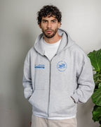 Daily Structure Melange Zip Hoodie