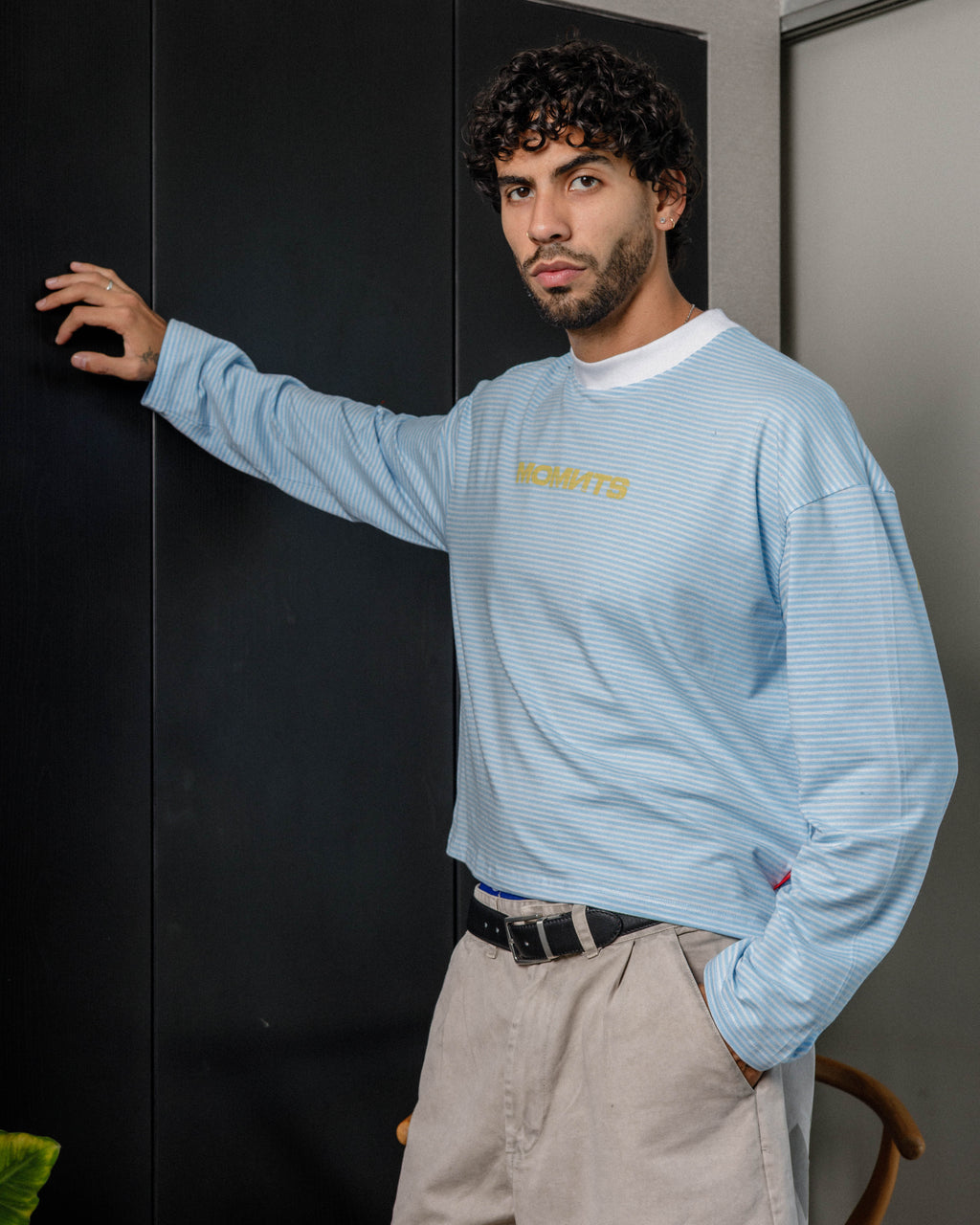 Soft Stripe Sky Blue Long Sleeve