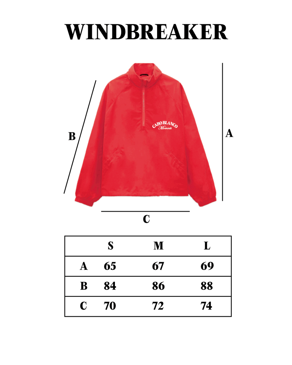 Cabo Blanco Red Windbreacker