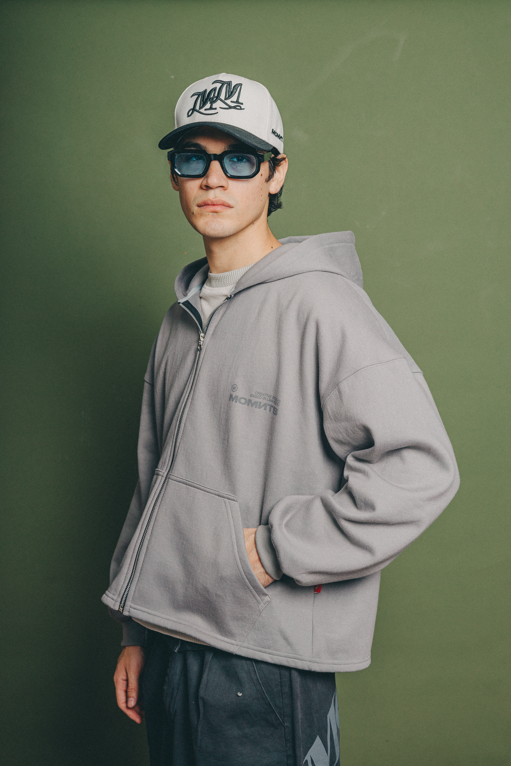 Creative Stone Zipper Hoodie