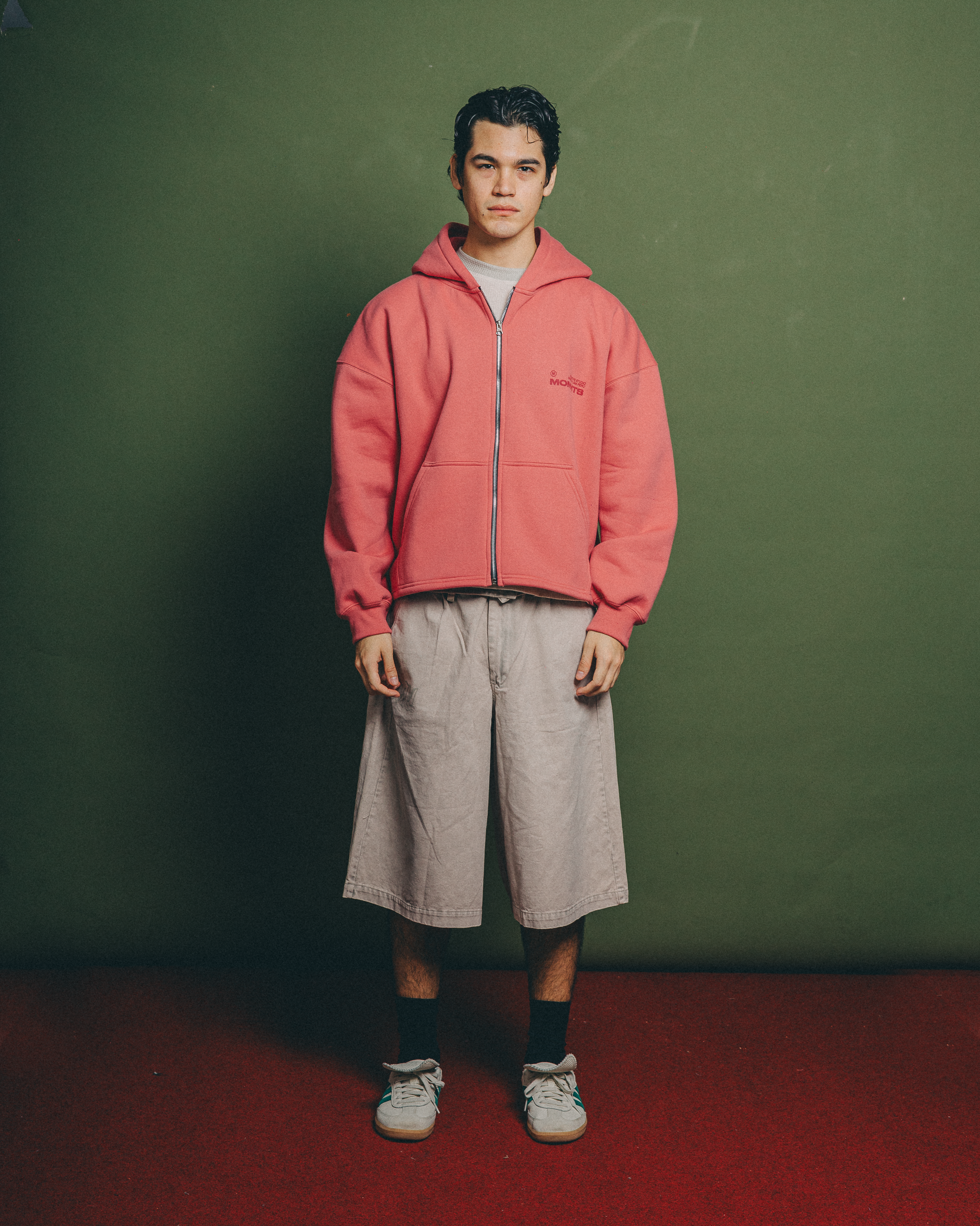 Creative Pink Zipper Hoodie