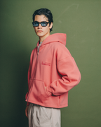 Creative Pink Zipper Hoodie