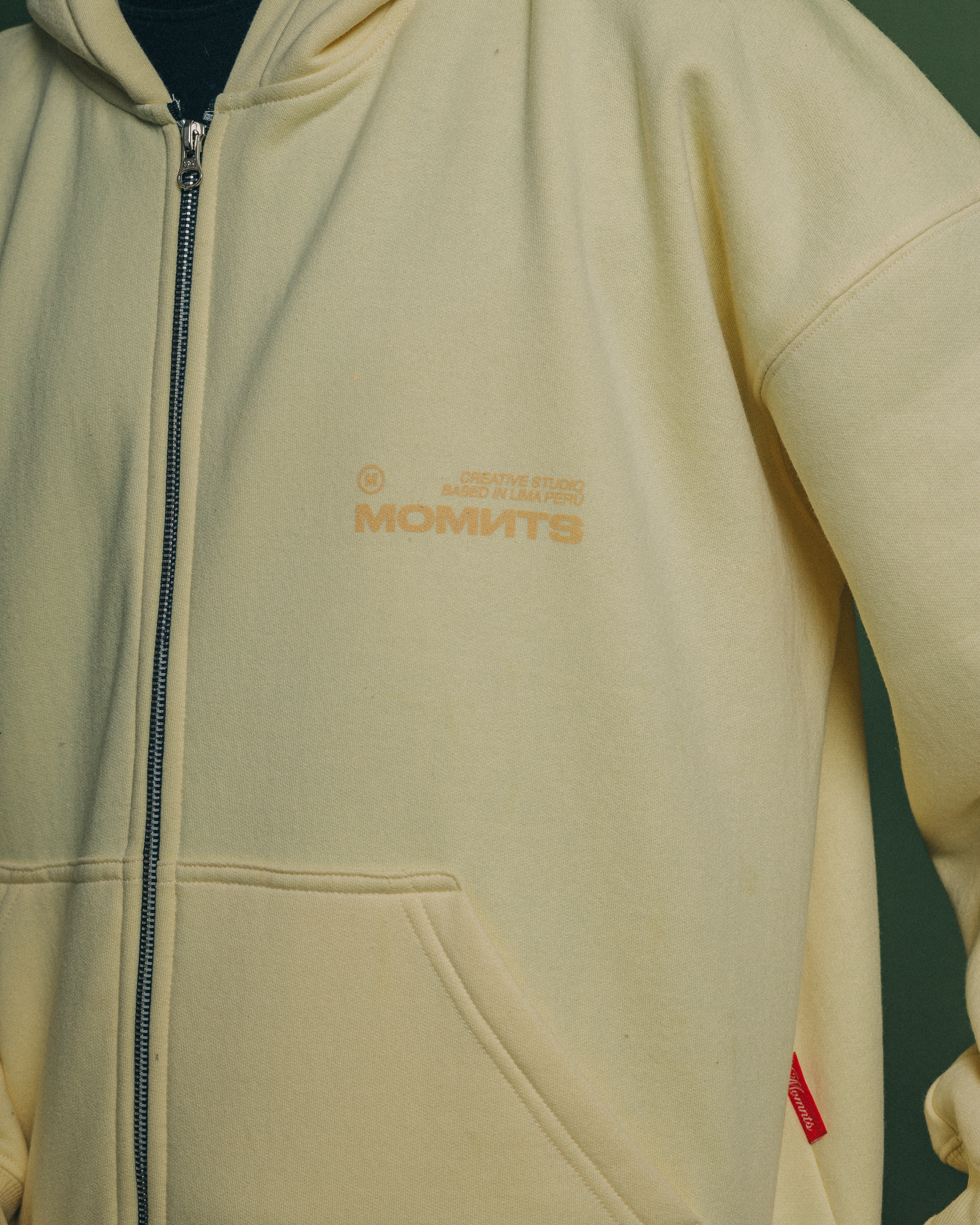Creative Amarello Zipper Hoodie