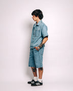 Sky Blue Denim Jort