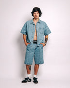 Sky Blue Denim Jort