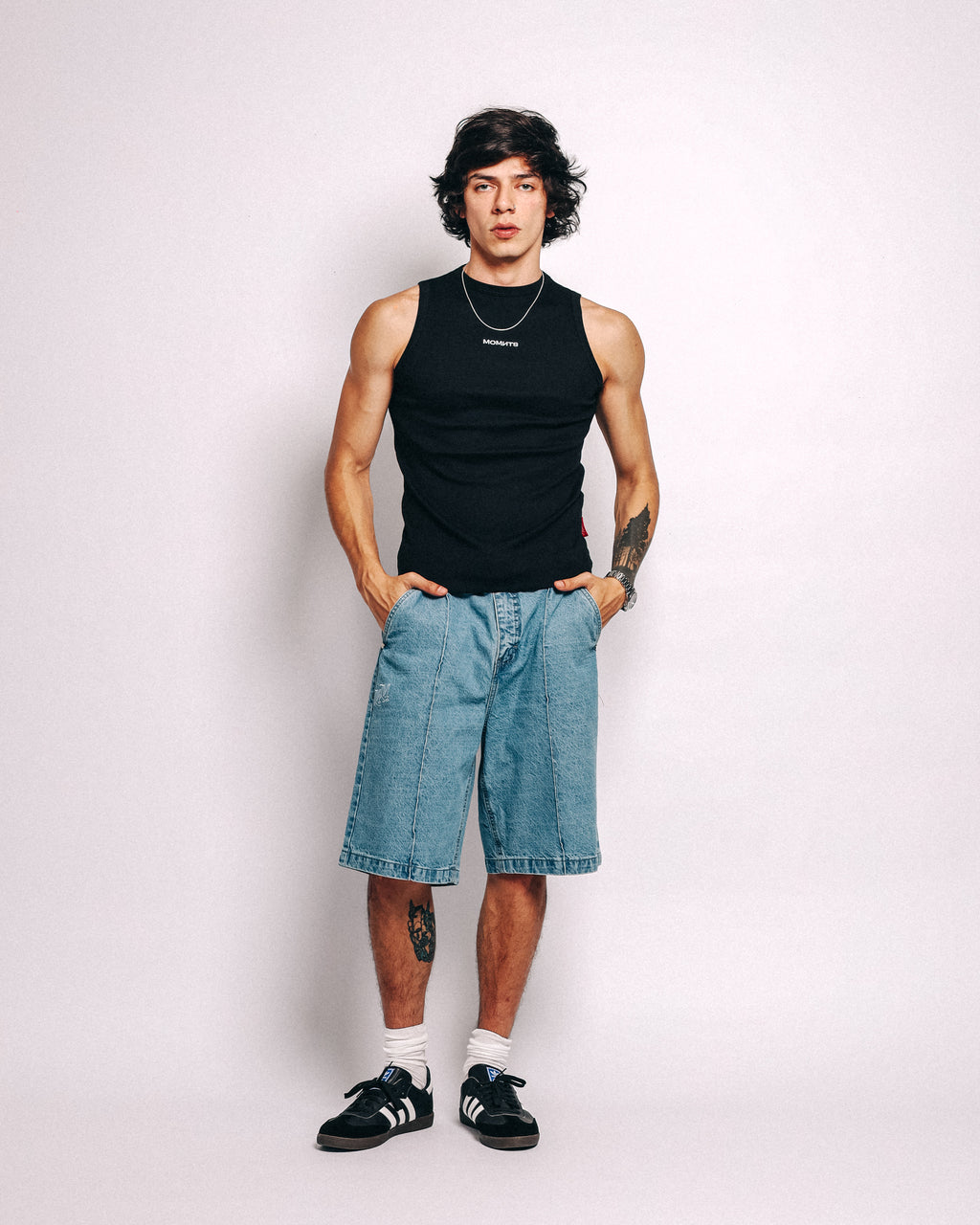 Sky Blue Denim Jort