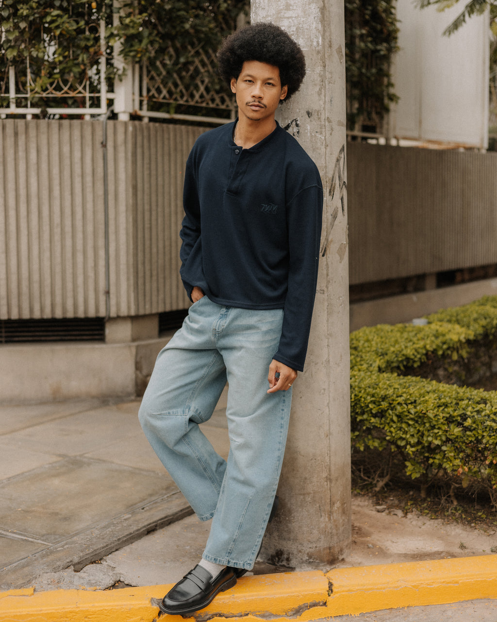 Blue Marine Henley