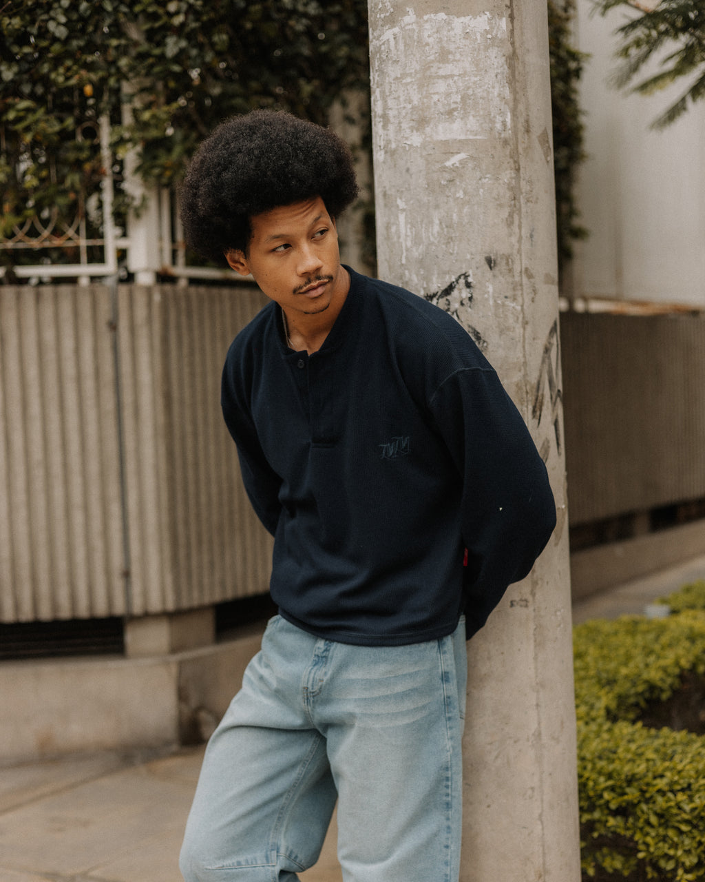 Blue Marine Henley