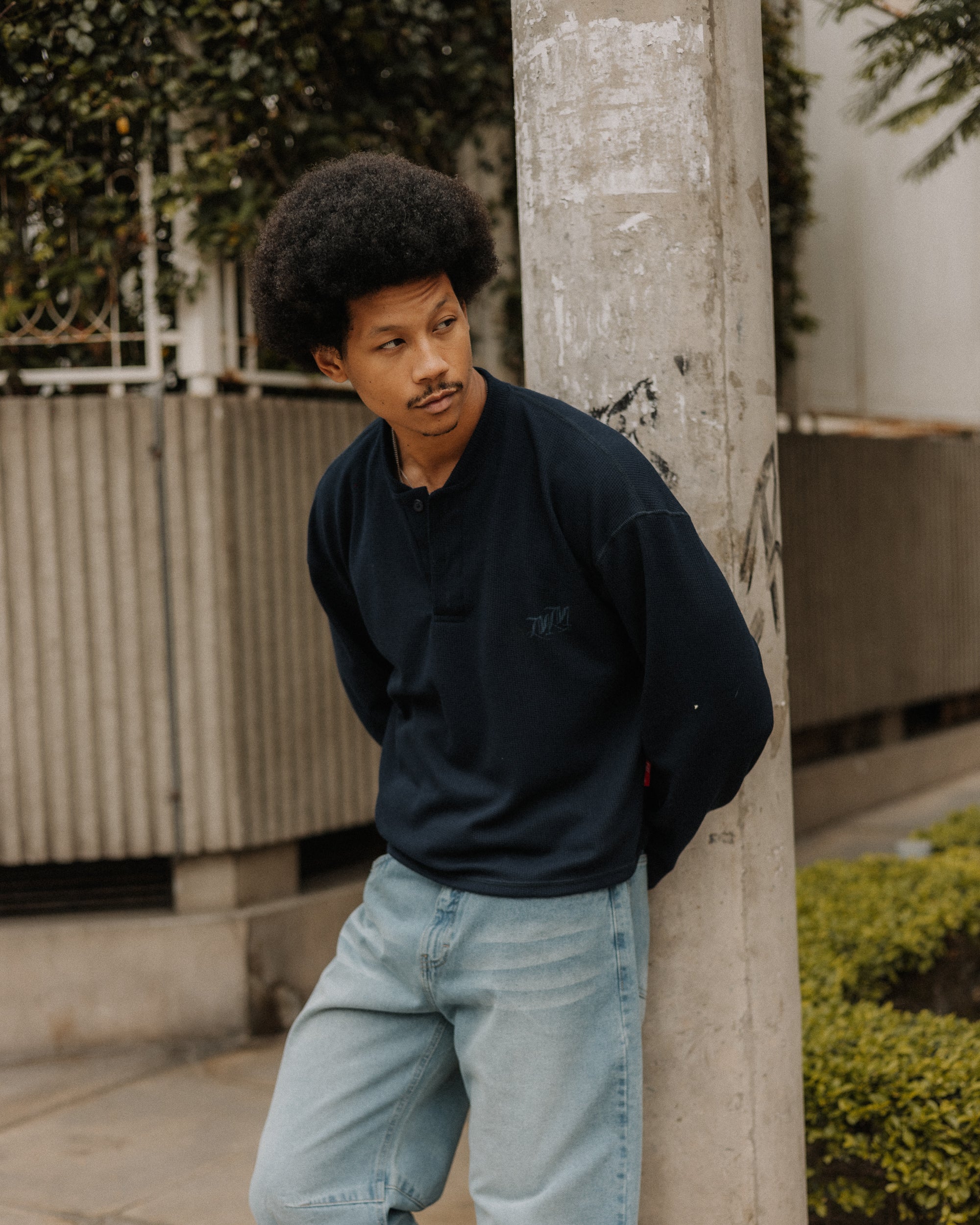 Blue Marine Henley