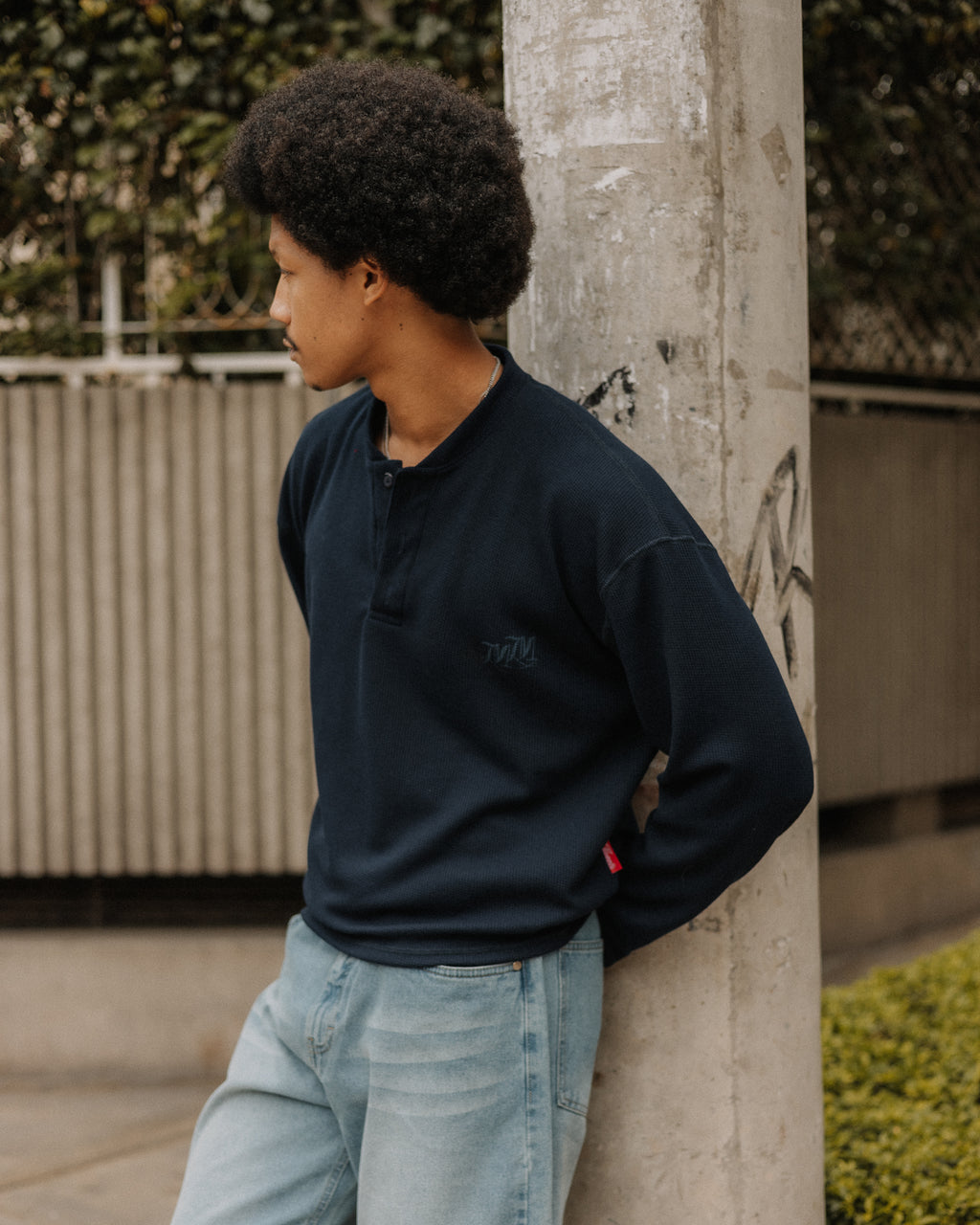 Blue Marine Henley