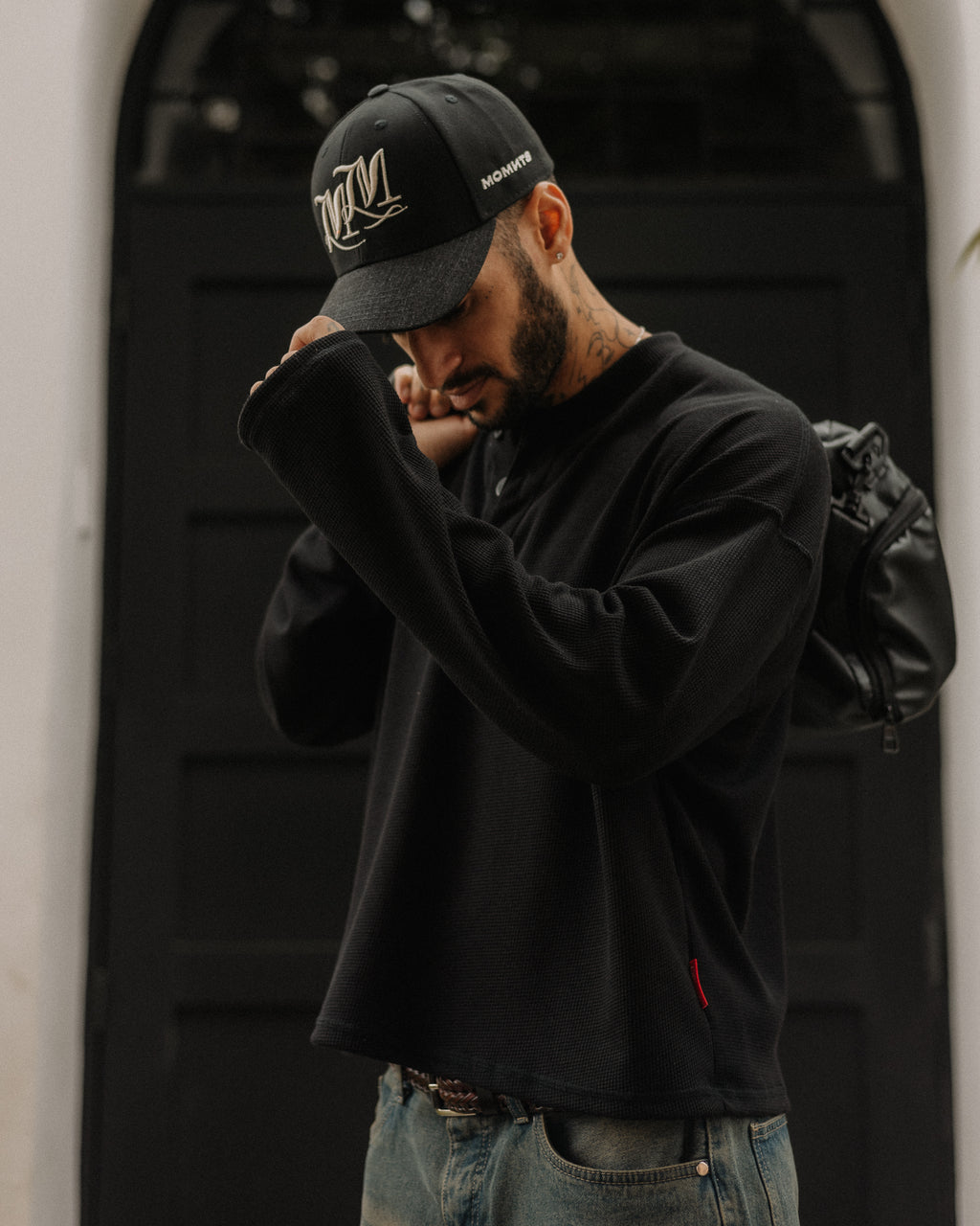 Atelier Black Monogram Cap