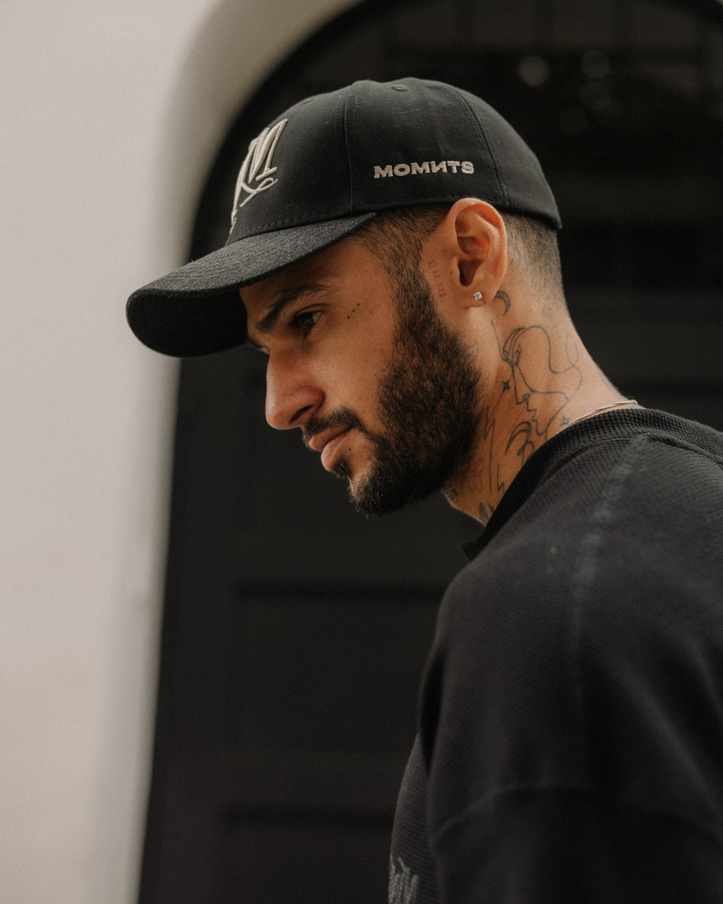 Atelier Black Monogram Cap