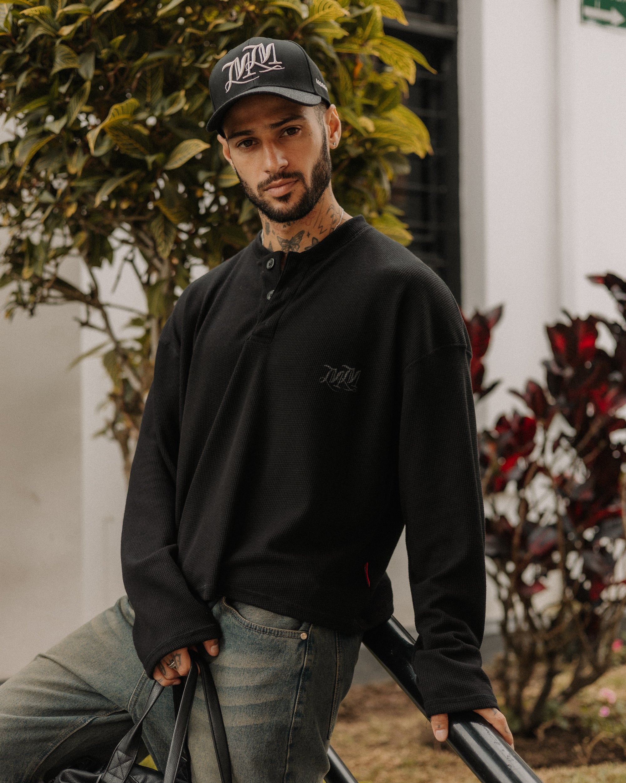 Atelier Black Monogram Cap