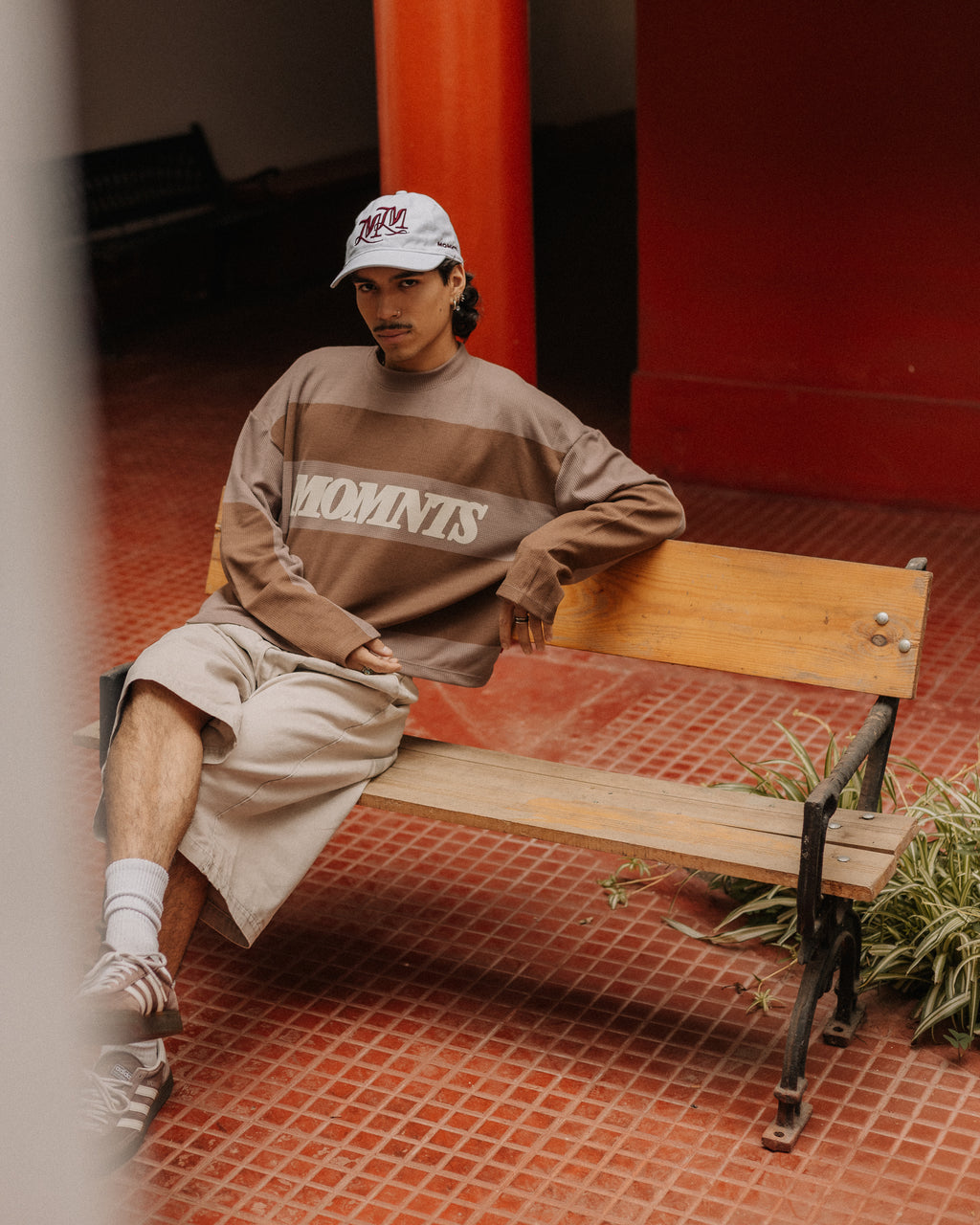 Quiet Club Brown Waffle LS