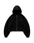 Creative Black Zipper Hoodie