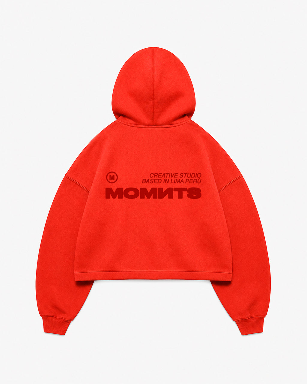 Creative Red Zipper Hoodie