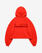 Creative Red Zipper Hoodie