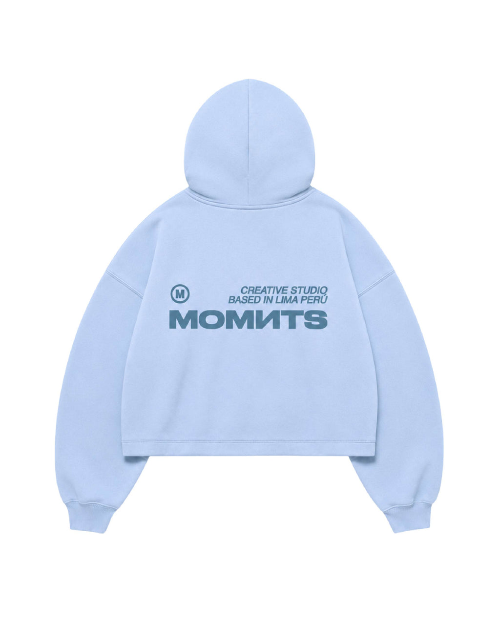 Creative Sky Blue Zipper Hoodie