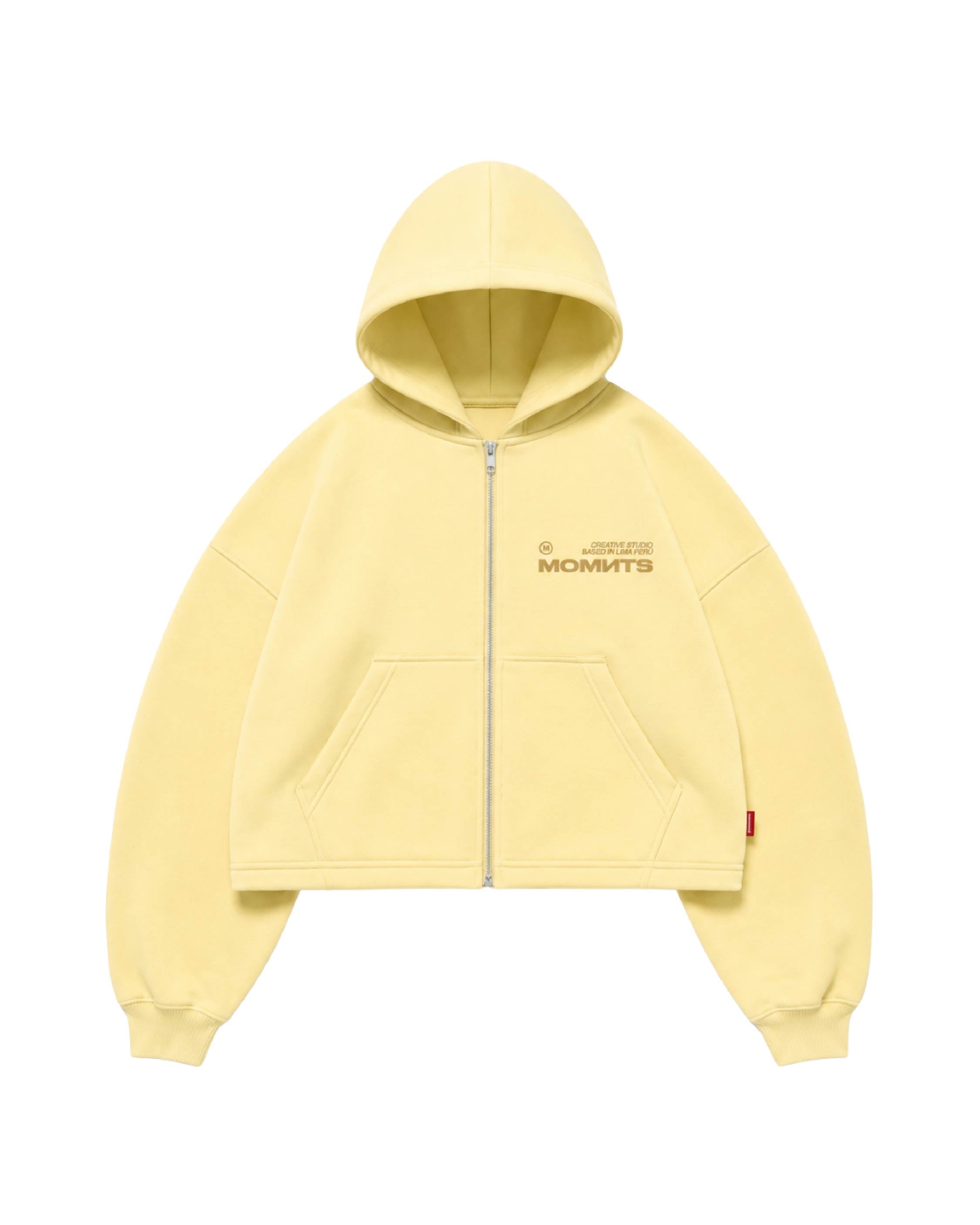Creative Amarello Zipper Hoodie